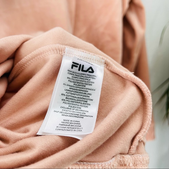 FILA Pink velvet hoodie crewneck teddy - Picture 6 of 7